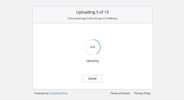 Jumpshare Inbox Uploading